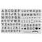 6 Pack: Typewriter Alphabet Clear Stamps by Recollections™